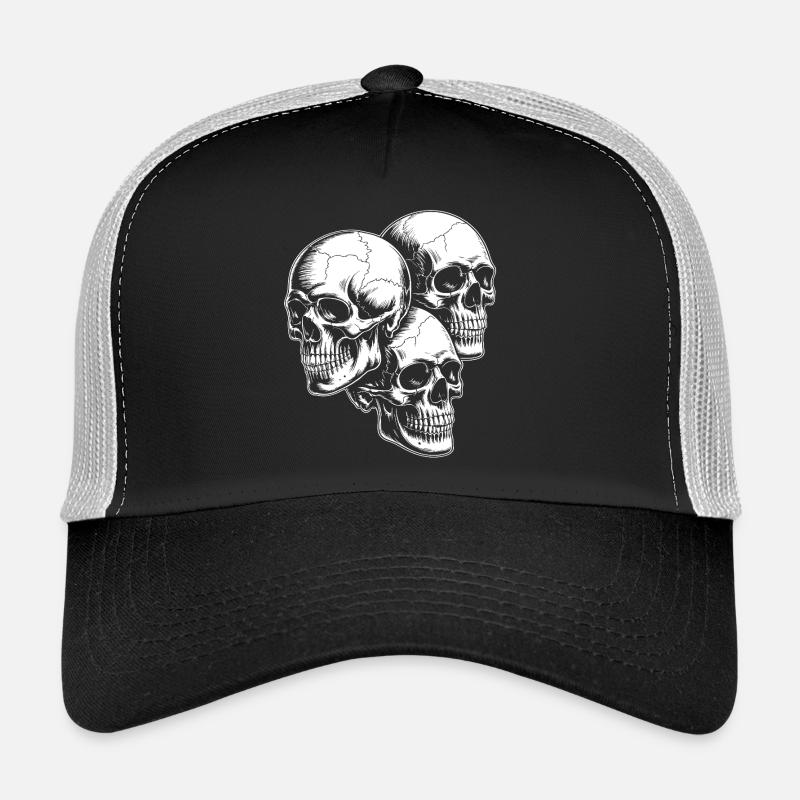 Skull Trio Trucker Cap