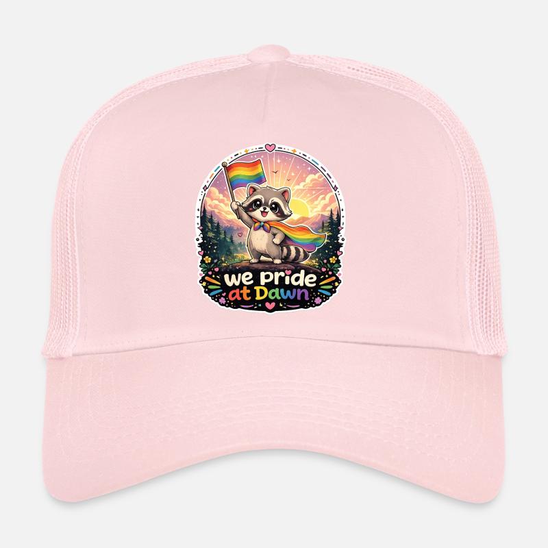 Raccoon Pride Dawn Trucker Cap