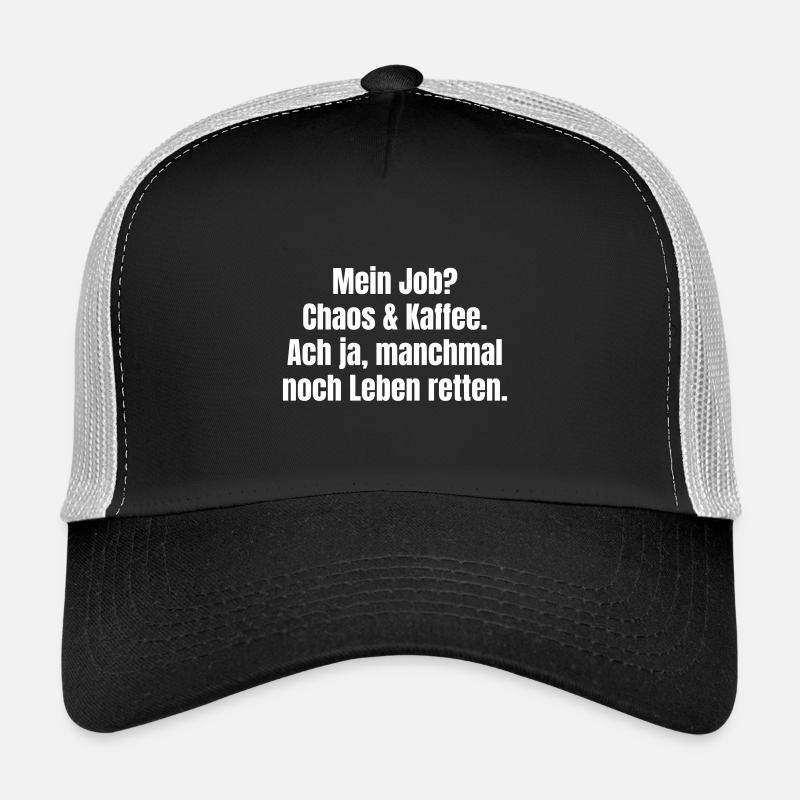 Mein Job als Arzt, Krankenschwester oder Pflegerin - Trucker Cap - Schwarz/Steingrau