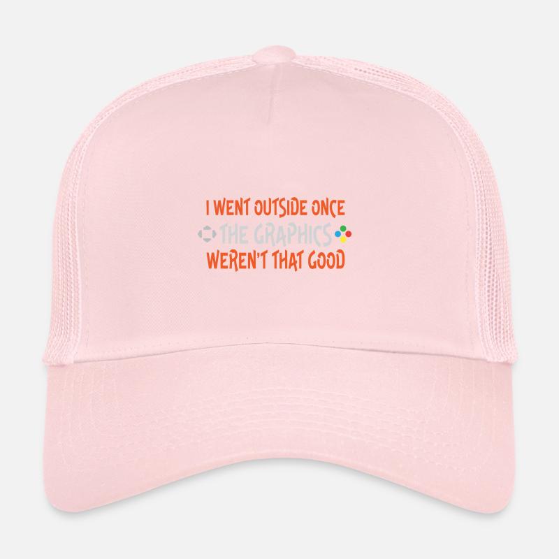 The graphics outside Trucker Cap