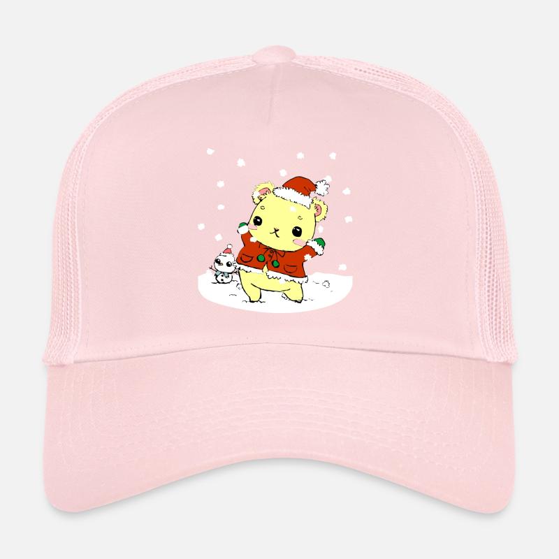 Doux teddy de Noël Casquette trucker 