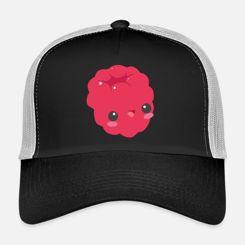 framboise douce - Casquette trucker  - noir/gris pierre