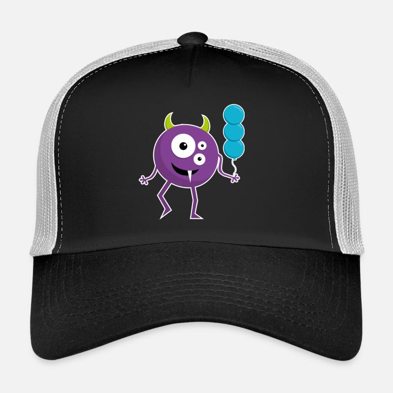 Fun Monster with Balloons - Trucker Cap - black/stone grey
