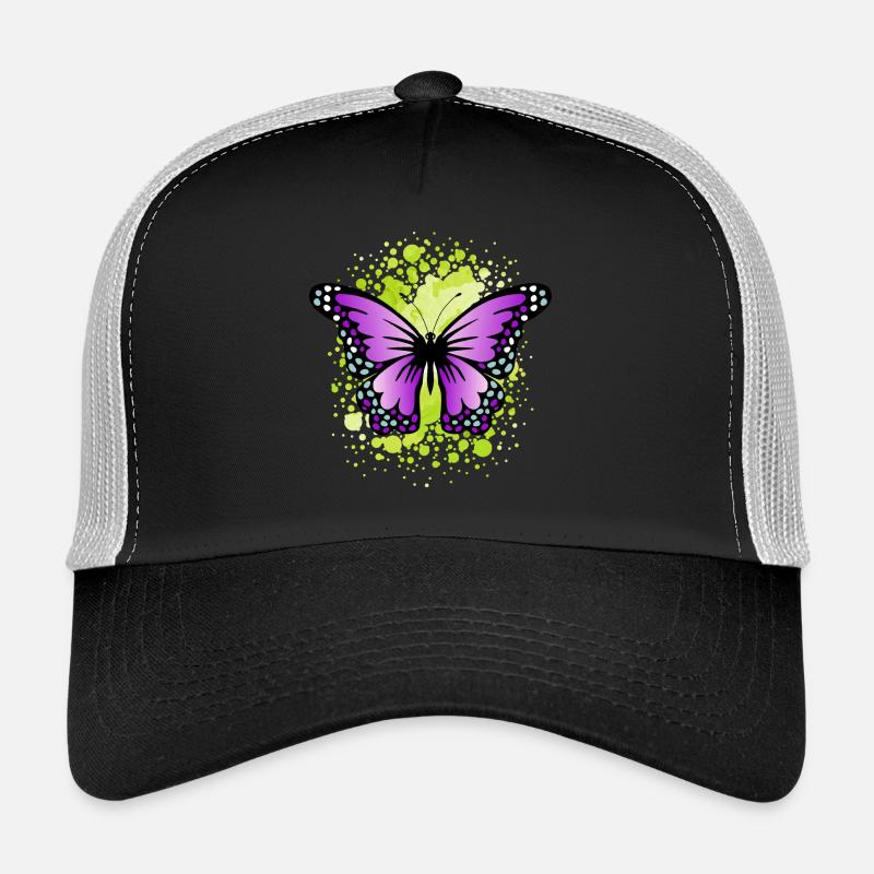papillon - Casquette trucker  - noir/gris pierre