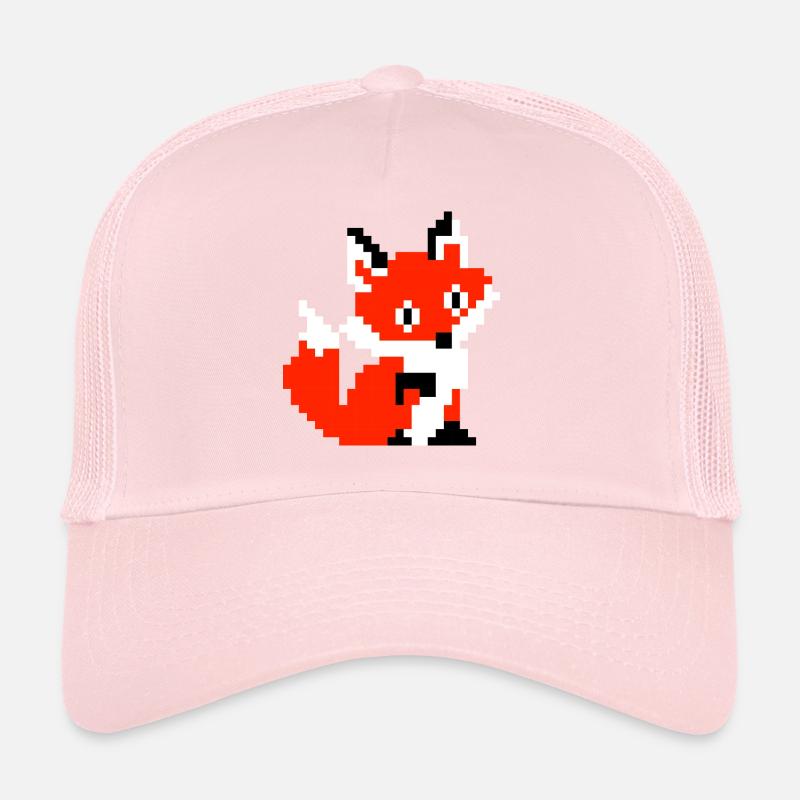 Fox Fox Paw Pixel Design rétro chemise cadeau Casquette trucker 