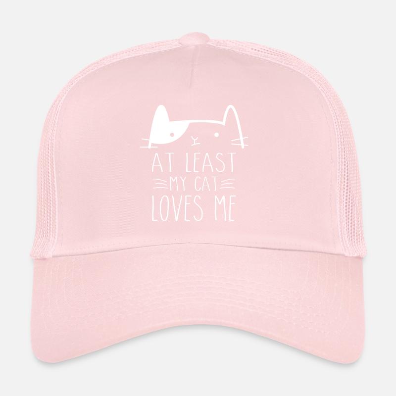 Au moins mon chat m'aime Casquette trucker 