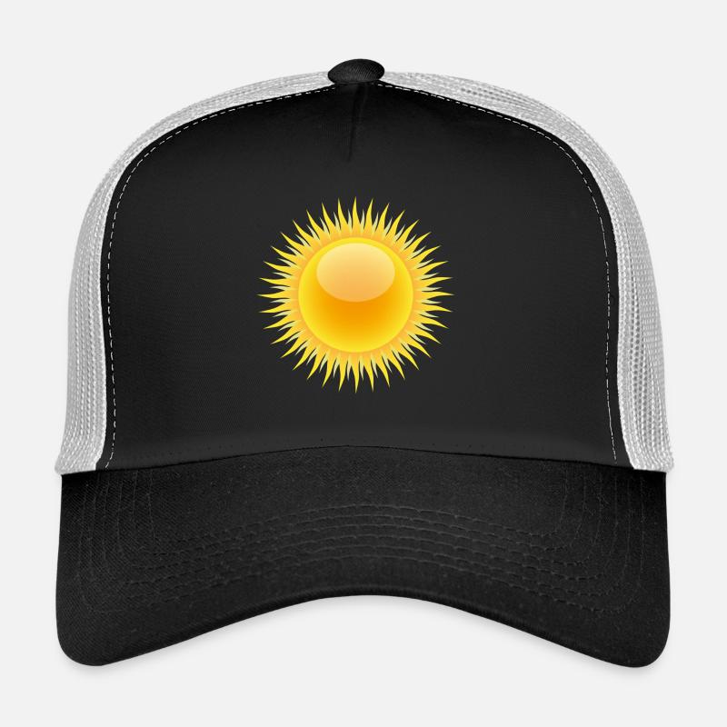 soleil - Casquette trucker  - noir/gris pierre
