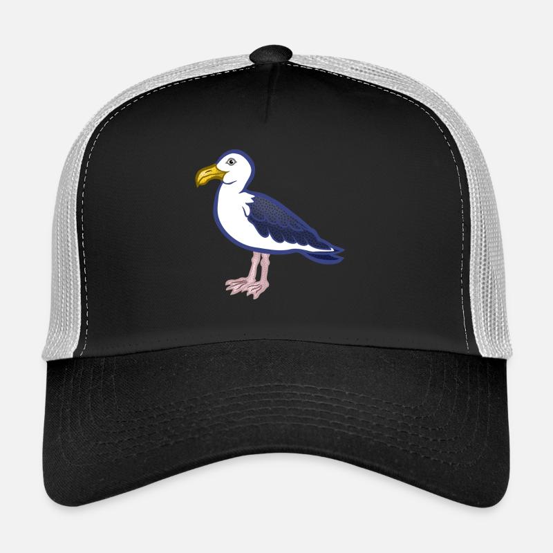 Möwe - Trucker Cap - Schwarz/Steingrau