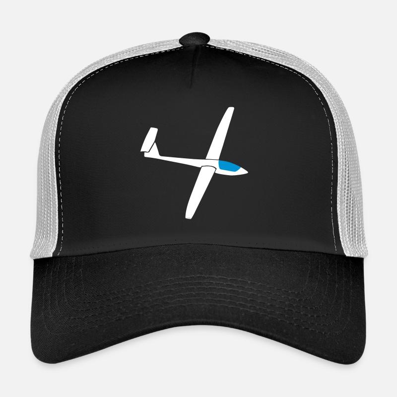 Segelflugzeug Schulung Astir Grob Geschenk Pilot - Trucker Cap - Schwarz/Steingrau
