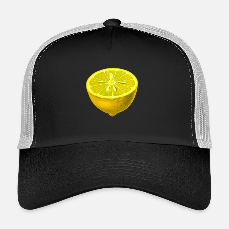 Zitrone - Trucker Cap - Schwarz/Steingrau