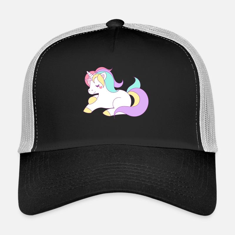 Einhorn - Trucker Cap - Schwarz/Steingrau