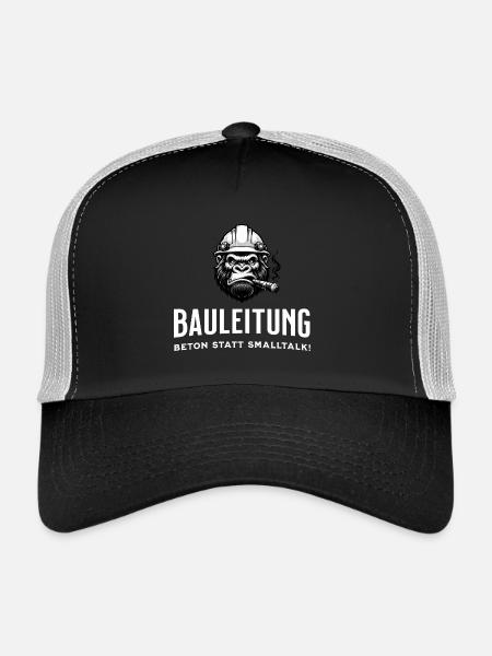 Bauleitung - Trucker Cap - Schwarz/Steingrau
