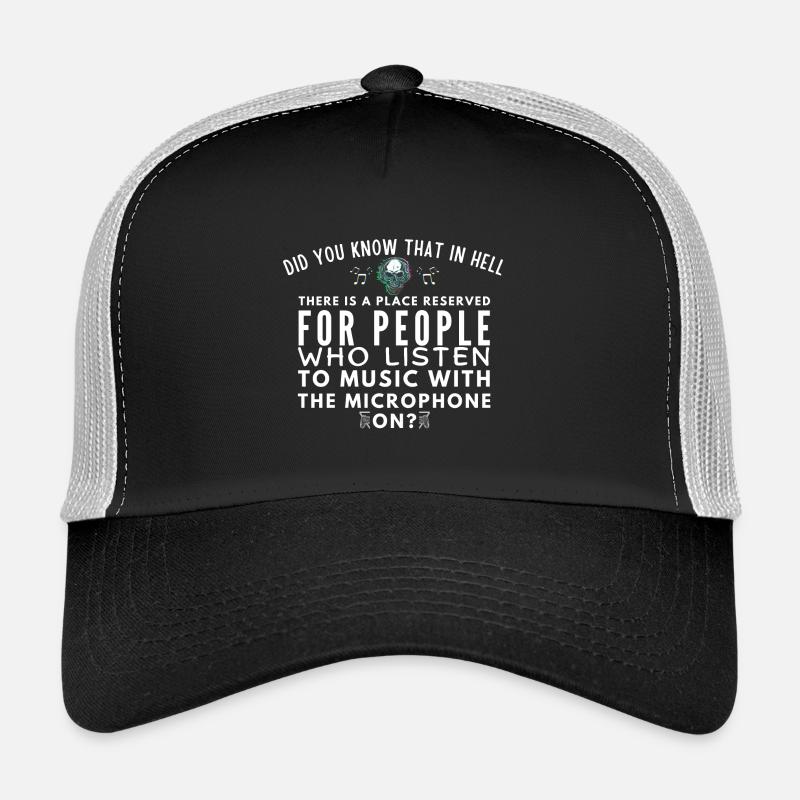 Le micro sur Casquette trucker 