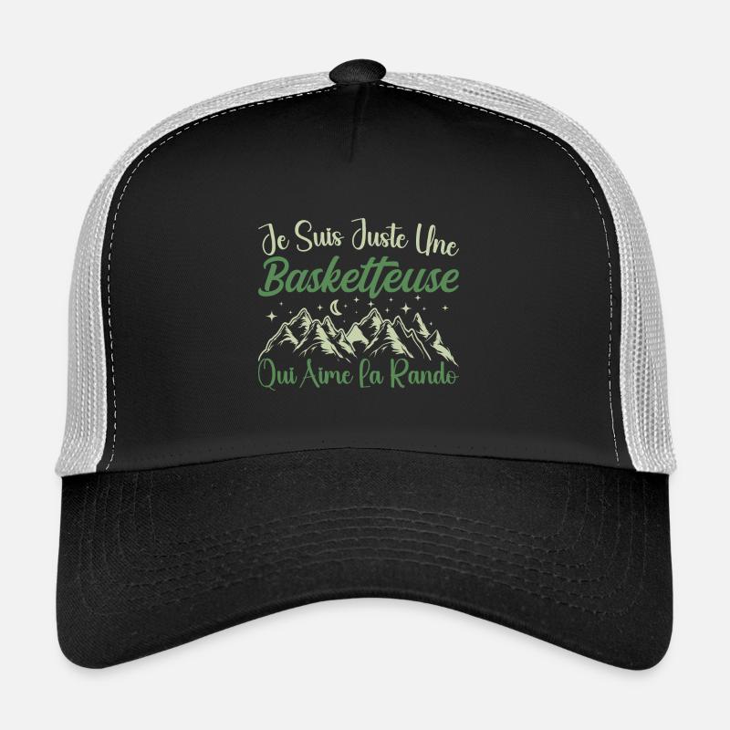 Basketteuse aventurier passionnée de Randonnée Casquette trucker 