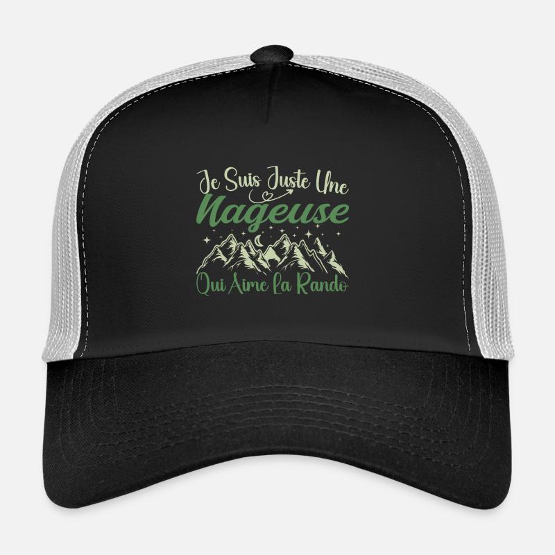 Nageuse aventurier passionnée de Randonnée cadeau Casquette trucker 