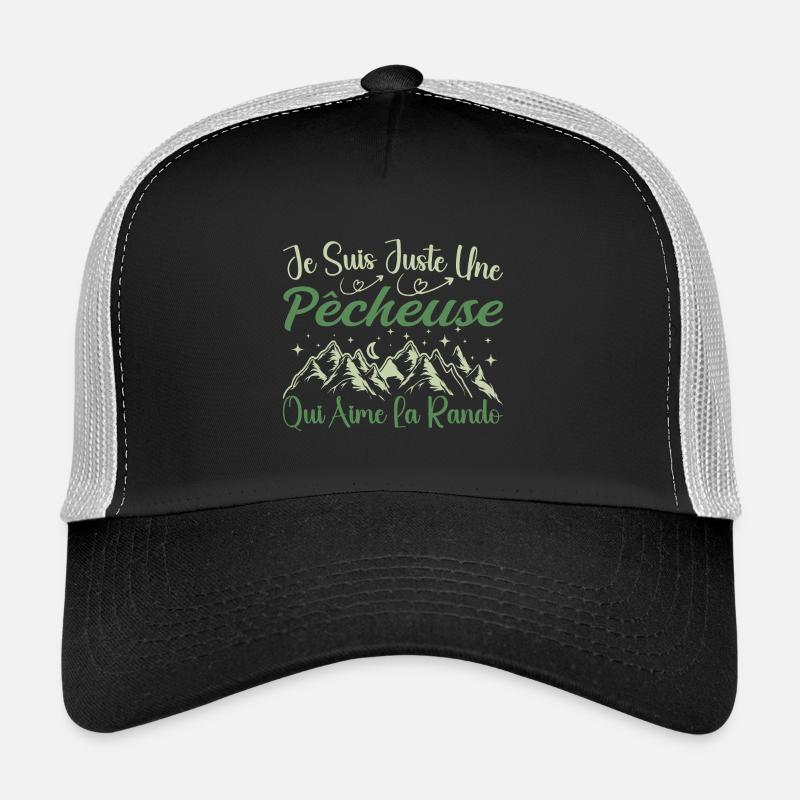 Pêcheuse aventurier passionnée de Randonnée cadeau Casquette trucker 