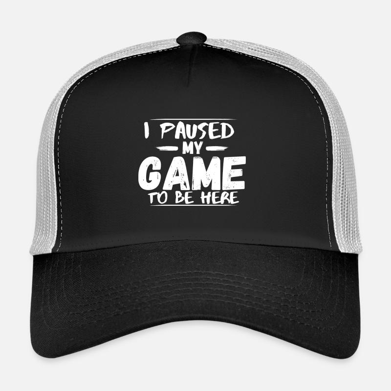 J’ai mis mon jeu en pause Casquette trucker 