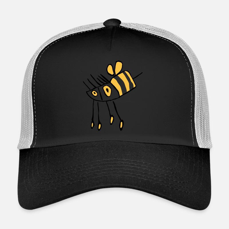 Abeilles - Casquette trucker  - noir/gris pierre