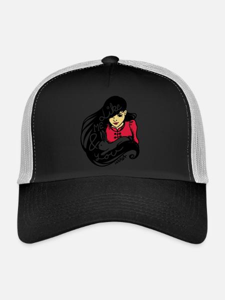 Like me and you - Trucker Cap - black/stone grey