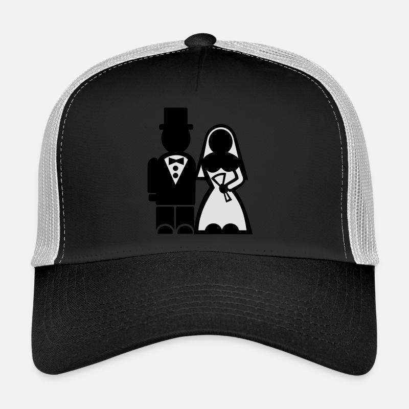 Junggesellenabschied - Hochzeit - Trucker Cap - Schwarz/Steingrau
