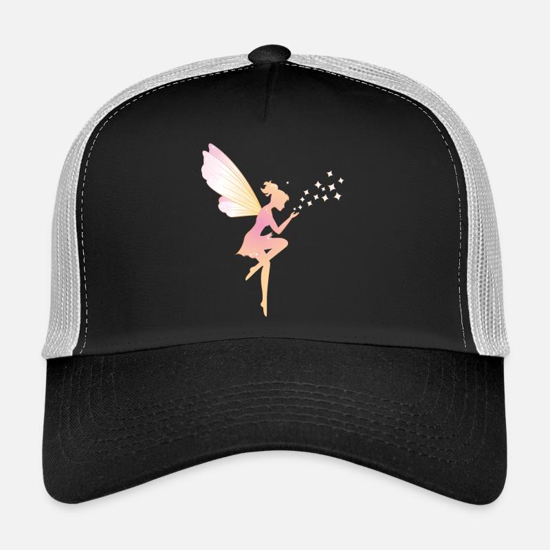 fairy - Trucker Cap - black/stone grey