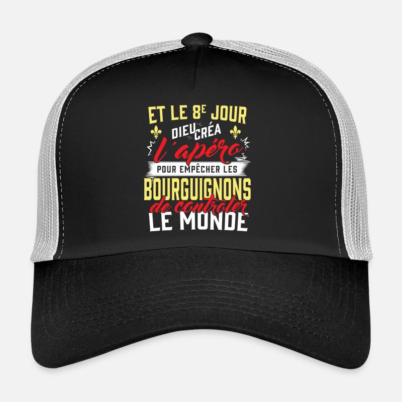 Bourguignon humour Casquette trucker 