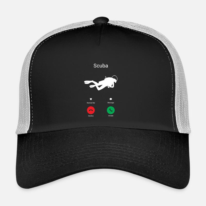 Appels de plongée ! - Casquette trucker  - noir/gris pierre