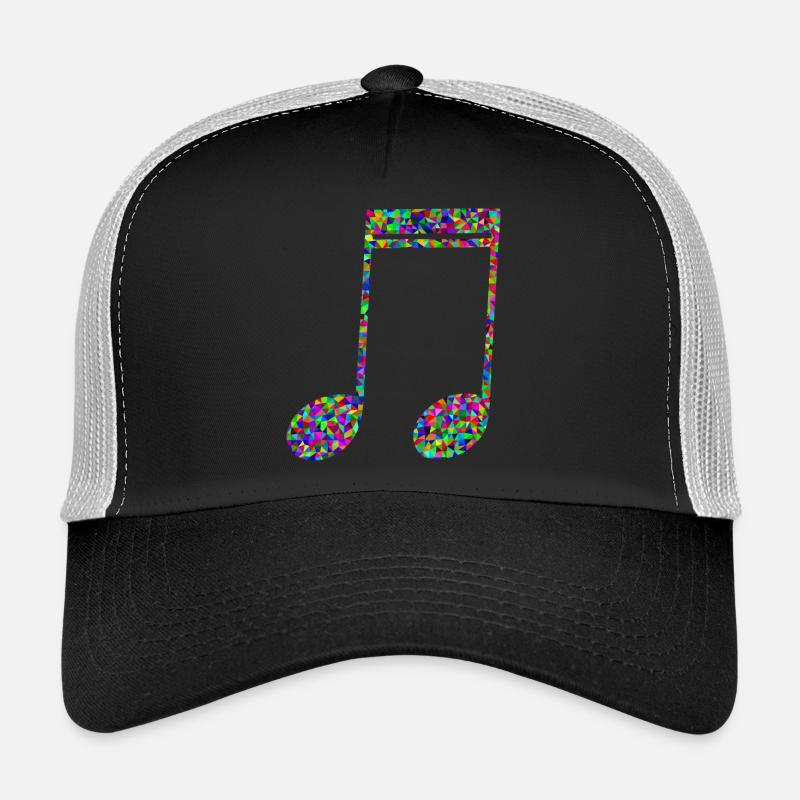 Musiknote - Trucker Cap - Schwarz/Steingrau
