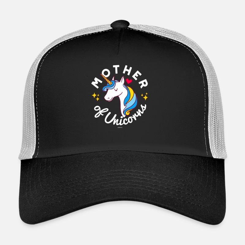 Mère de licornes bleu (cadeau mignon pour les mamans) Casquette trucker 