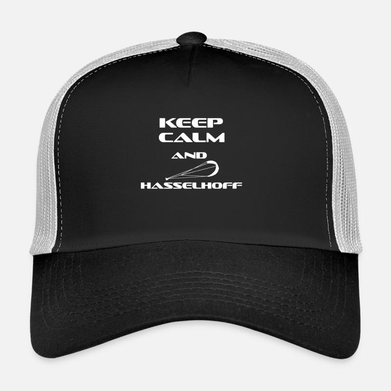 KITESURFING KEEP CALM AND HASSELHOFF Trucker Cap