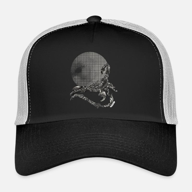 Skorpion Sternzeichen - Trucker Cap - Schwarz/Steingrau