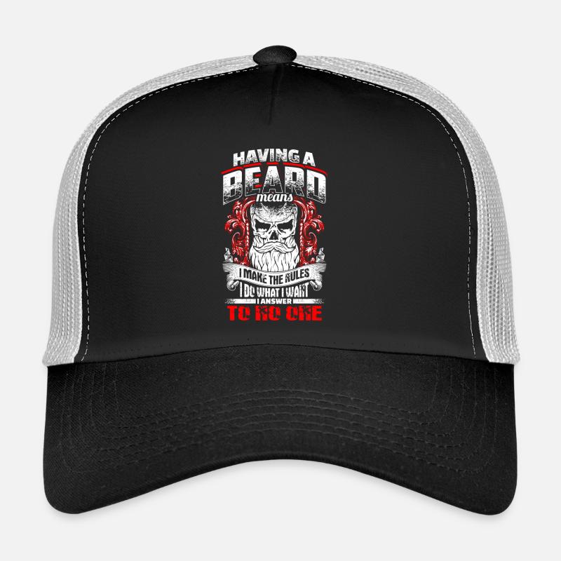 Having A Beard Means - EN Casquette trucker 