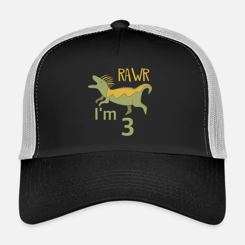 Zum 3 Geburtstag für Jungs Mädchen Mosasaurus Trucker Cap