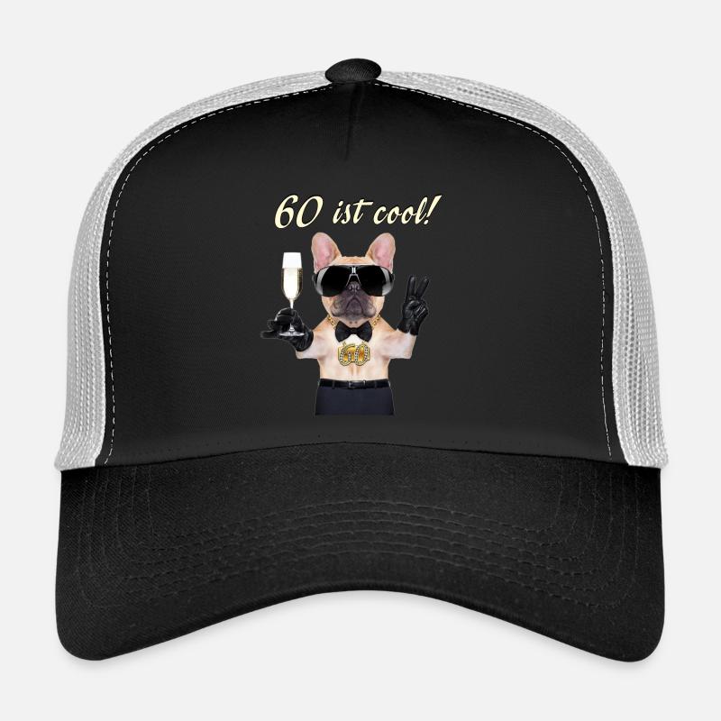 NEU Geburstags Mops 60 ist cool Geschenk Trucker Cap