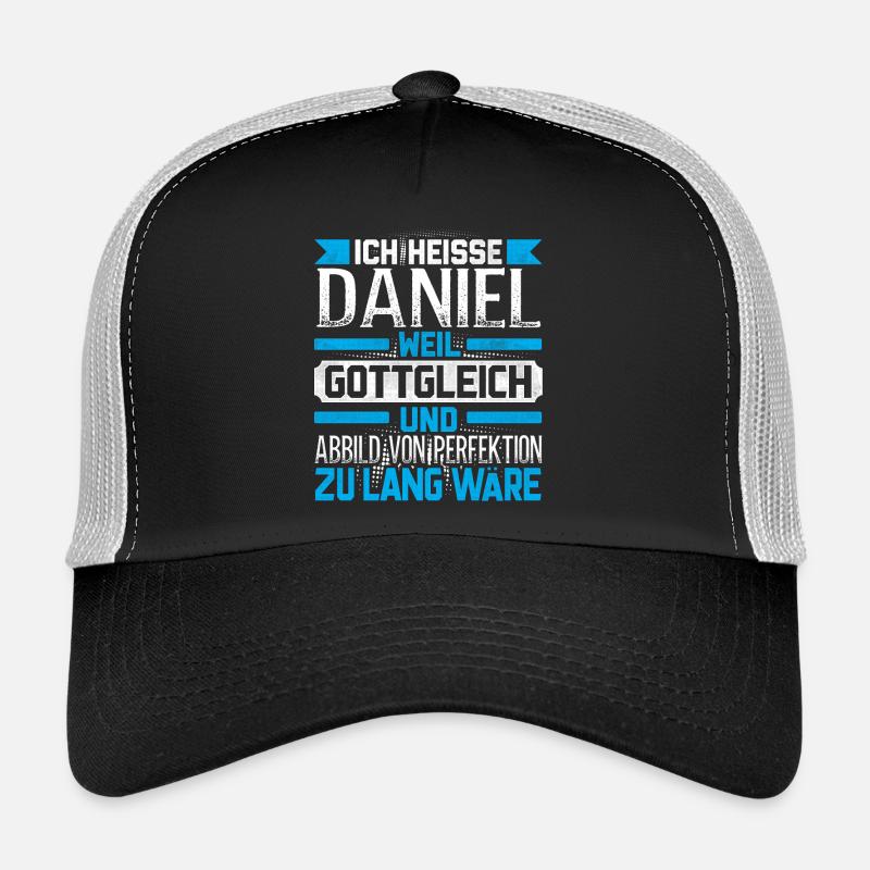 DANIEL - Gottgleich - Trucker Cap - Schwarz/Steingrau