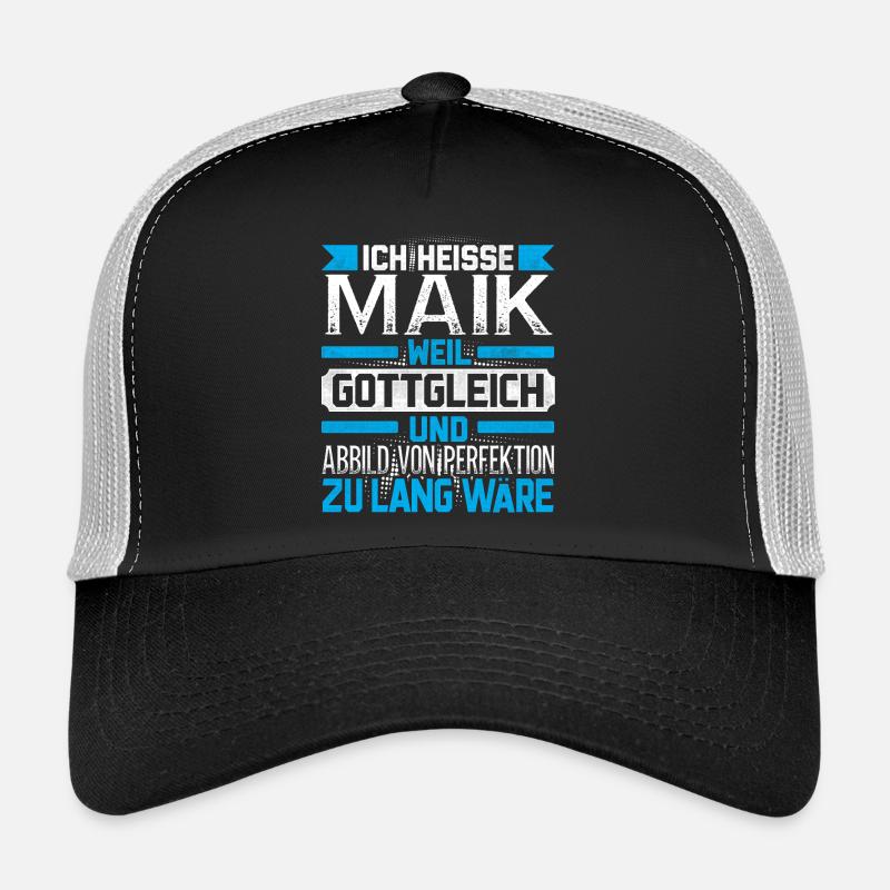 MAIK - Gottgleich - Trucker Cap - Schwarz/Steingrau