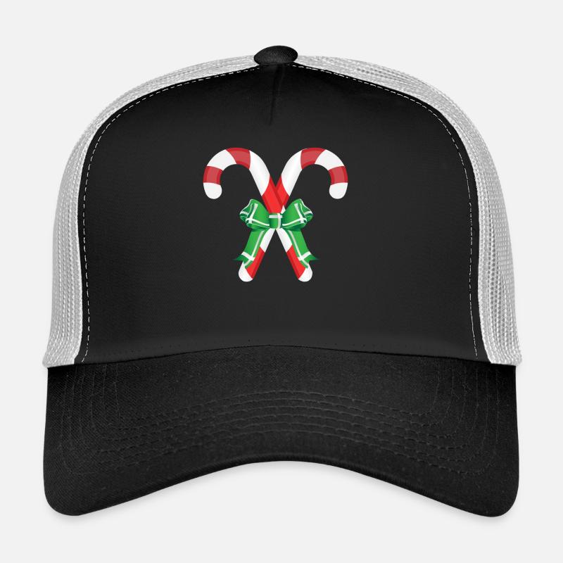 cannes de bonbons de Noël Casquette trucker 
