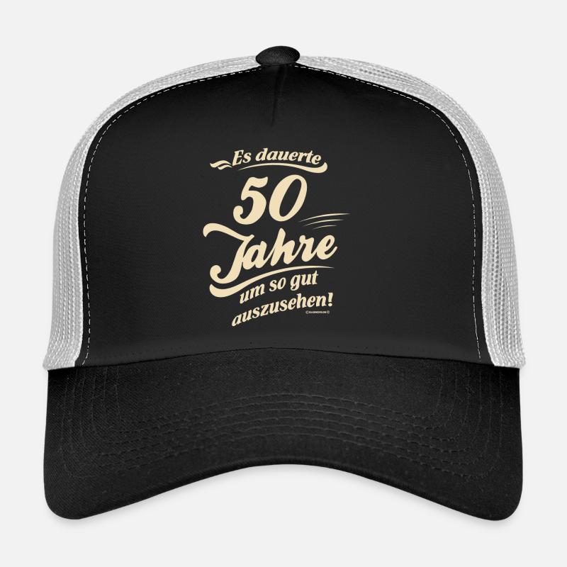 dauerte 50 Jahre um so gut - Trucker Cap - Schwarz/Steingrau