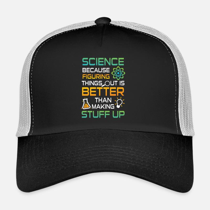 Science figuring better stuff up - Casquette trucker  - noir/gris pierre