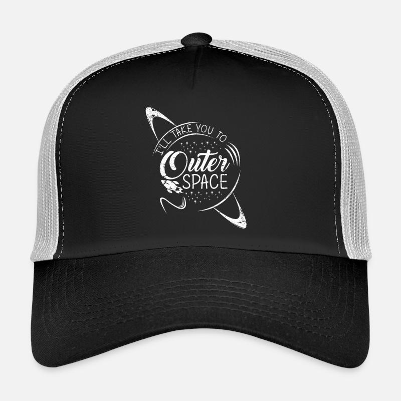 Espace spatial spatial fusée planètes en apesanteur Casquette trucker 