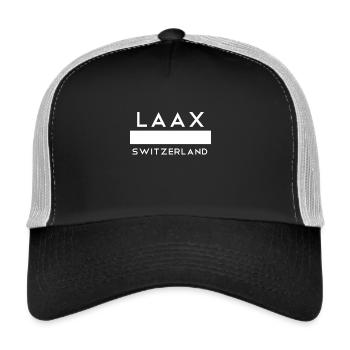 Lasx Snowboard Ski Shirt Graubünden - Trucker Cap - Schwarz/Steingrau - Vorne