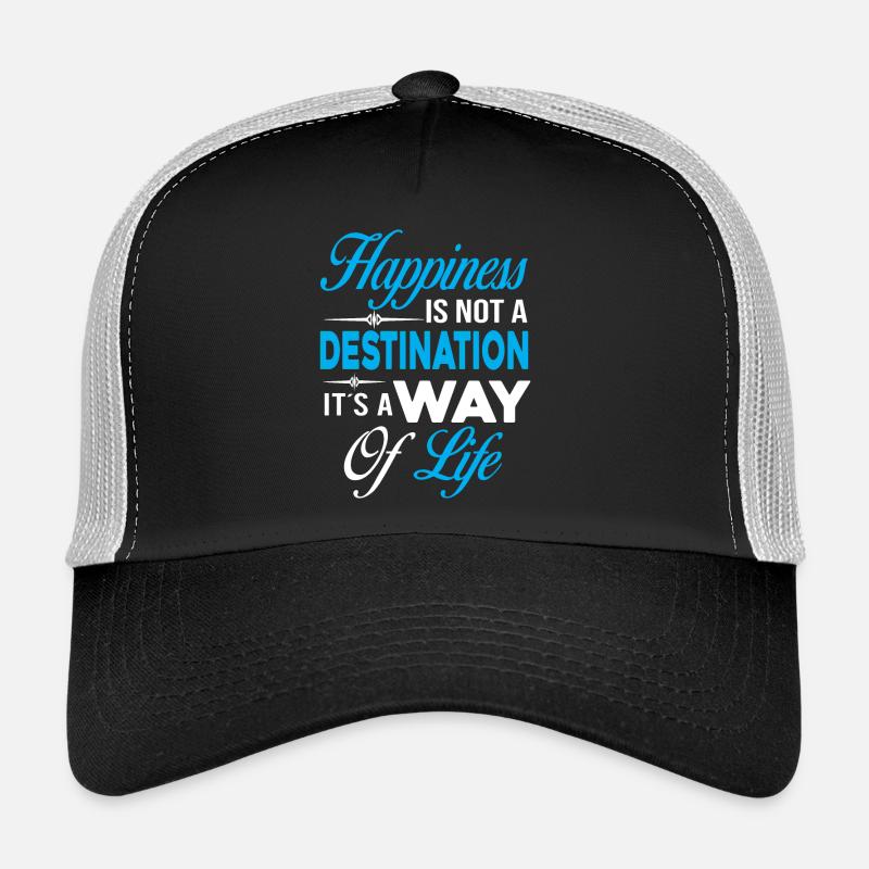 bonheur - Casquette trucker  - noir/gris pierre