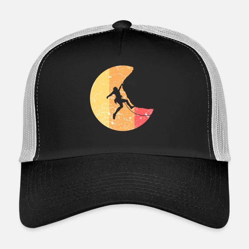 Escalade des sommets d'alpinisme - Casquette trucker  - noir/gris pierre