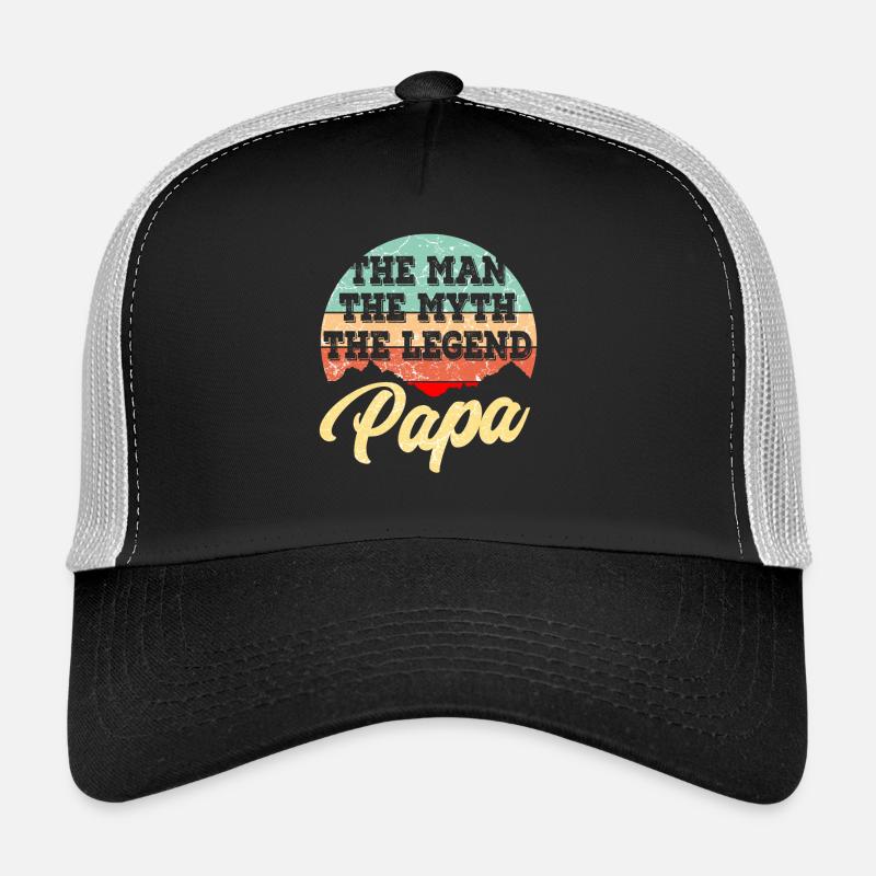 Vater Bester Vater Vatertag - Trucker Cap - Schwarz/Steingrau