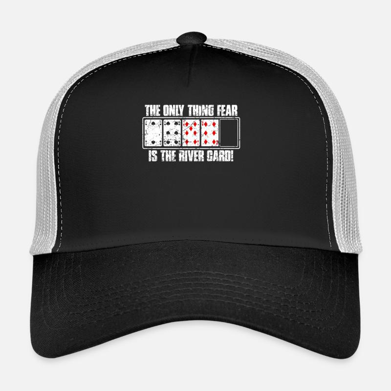Poker - Trucker Cap - Schwarz/Steingrau