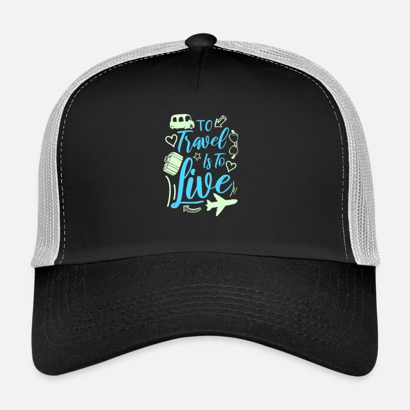Reisen - Trucker Cap - Schwarz/Steingrau