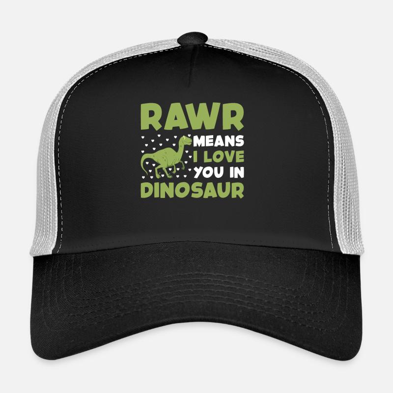 Rawr dino - Trucker Cap - Schwarz/Steingrau
