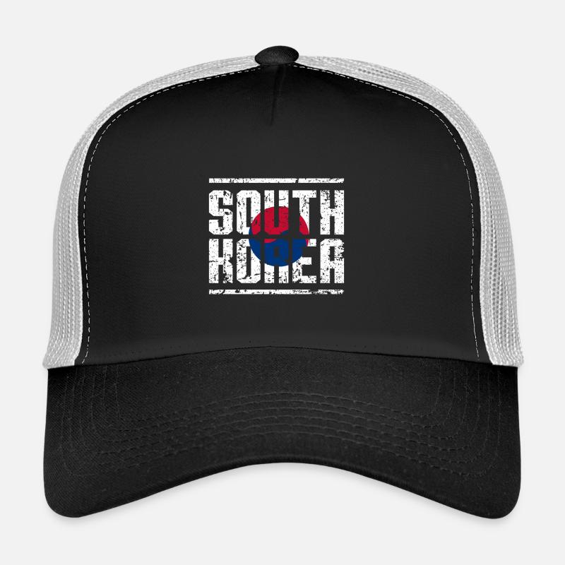 Corée du Sud Corée du Sud Armoiries d'Asie Casquette trucker 