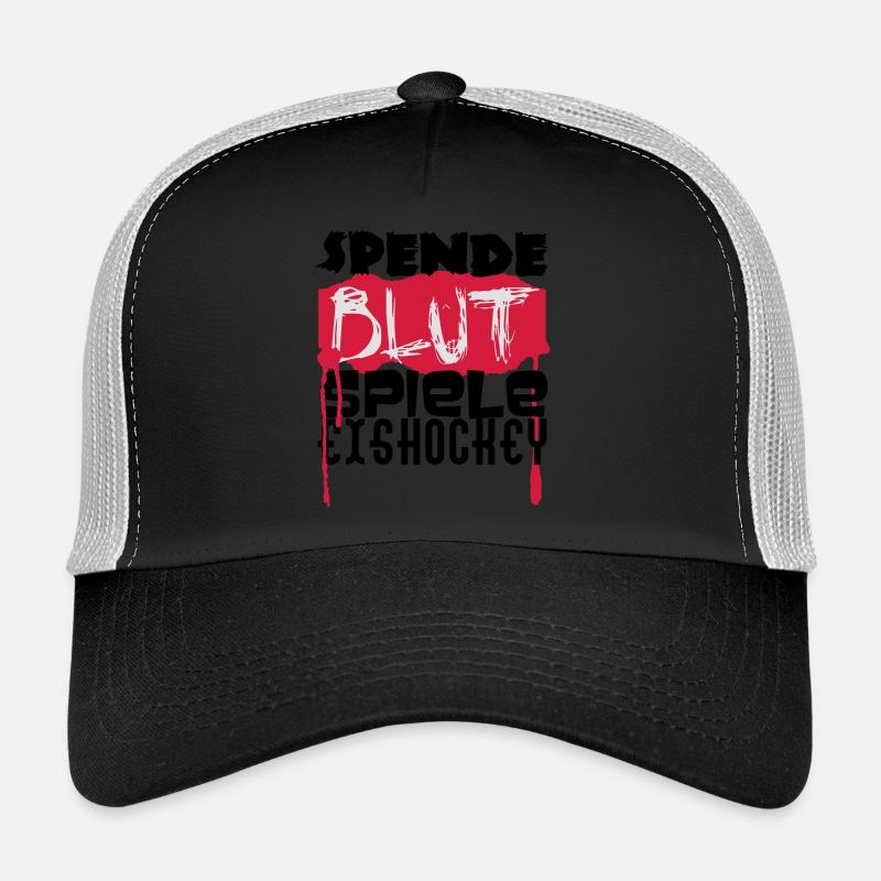 Spende Blut - Spiel Eishockey Trucker Cap