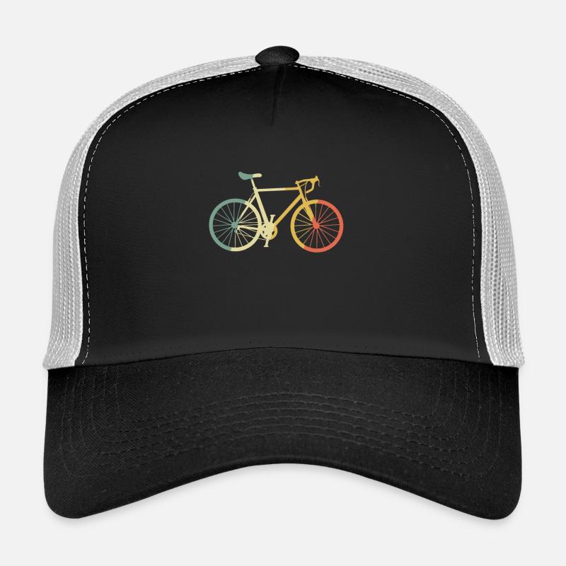 Vélo de course vélo retro multicolore cadeau Casquette trucker 